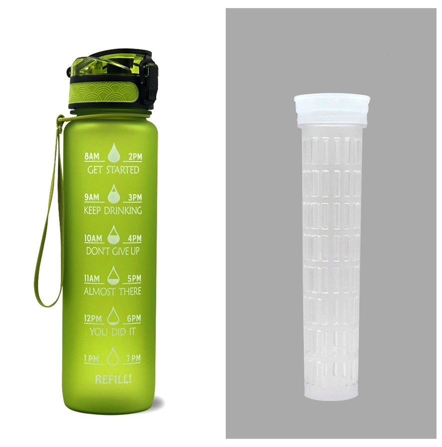 1L Tritan-Wasserflasche mit Zeitmarkierung