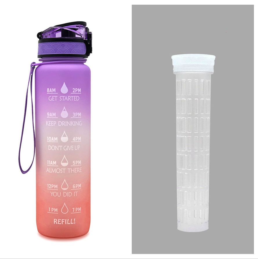 1L Tritan-Wasserflasche mit Zeitmarkierung