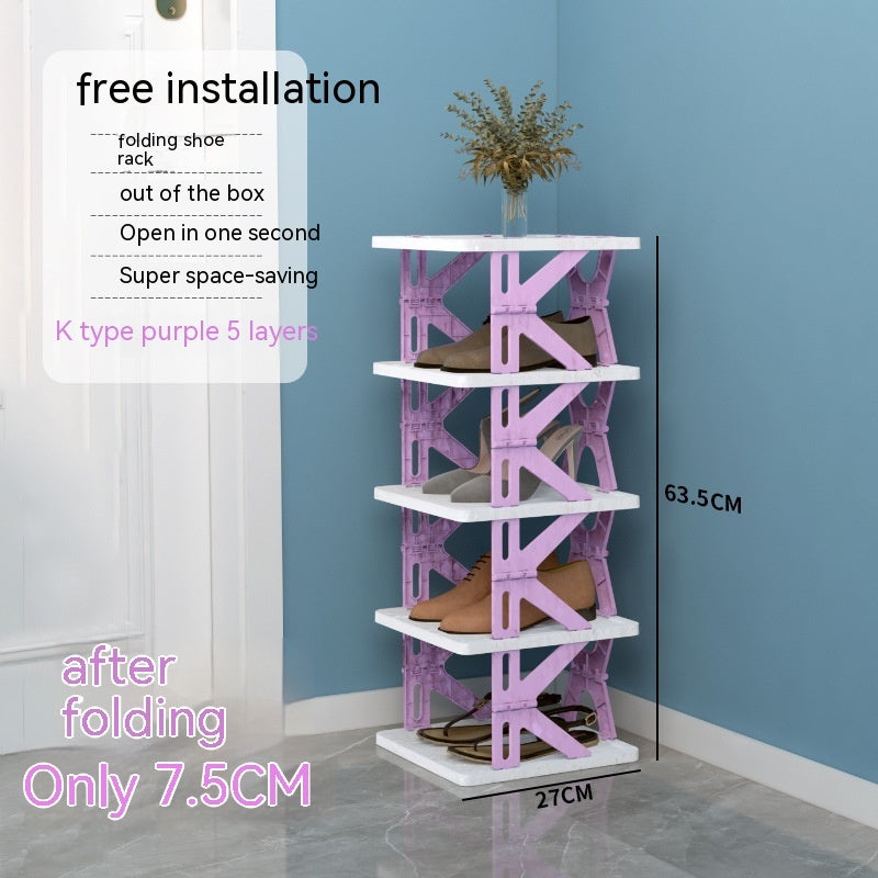 Kunststoff-installationsfreies Schuhregal