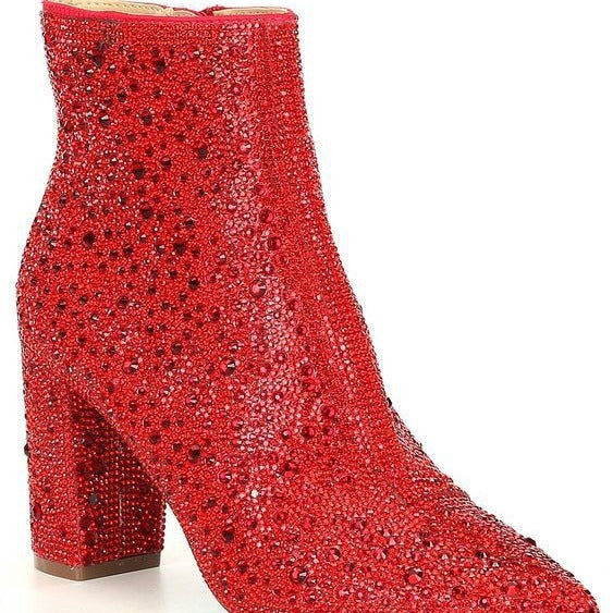Modische Stiefeletten mit Strass