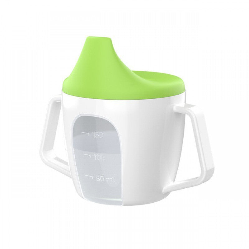 Kinder Becher aus Silikon mit Strohhalm