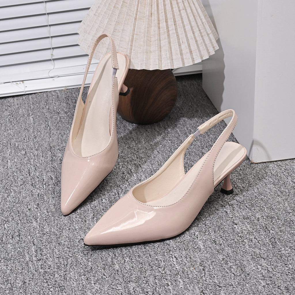 Sexy Lackleder Damen Spitzschuh